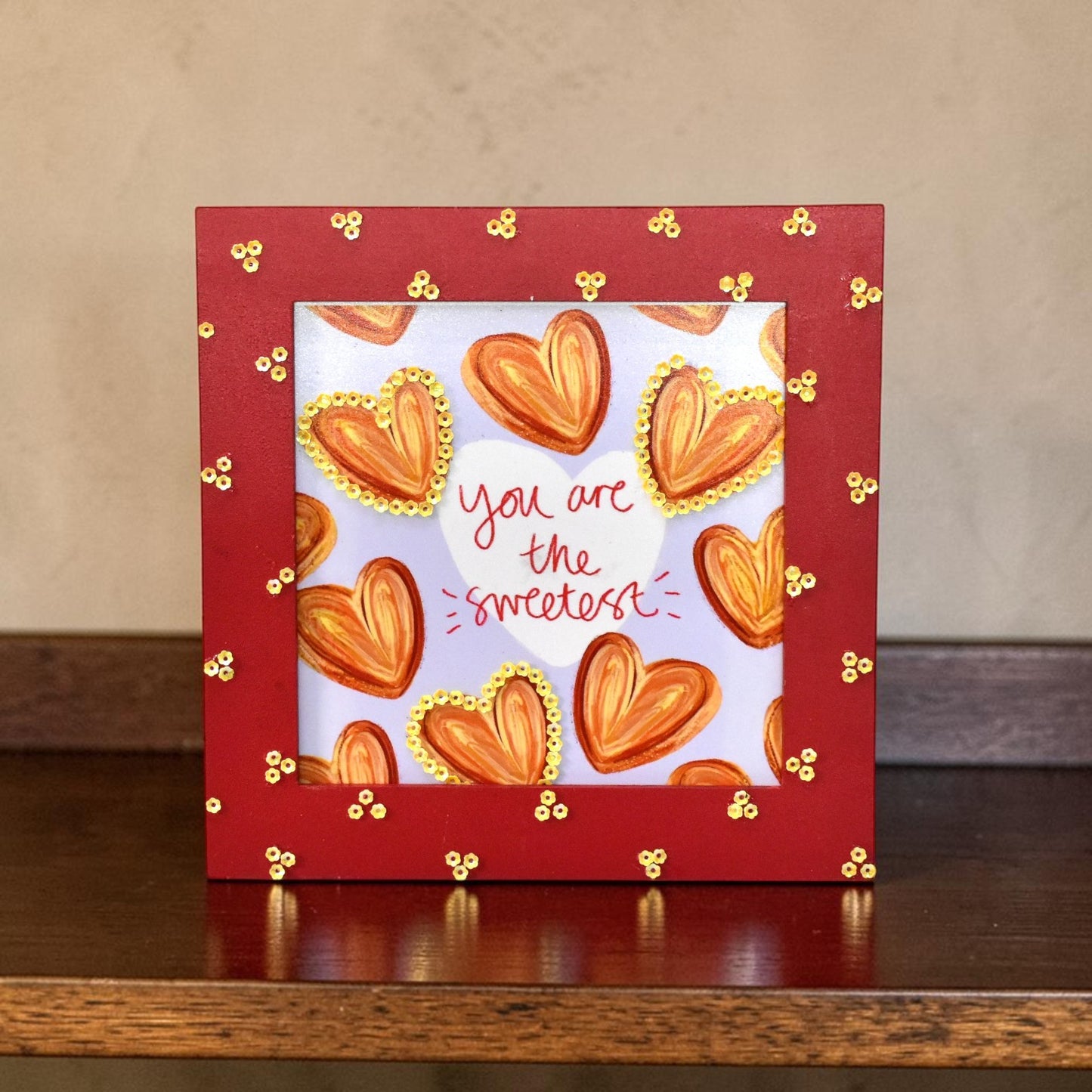 “You Are The Sweetest” Love Photo Frame – | 8 Inch Square Frame