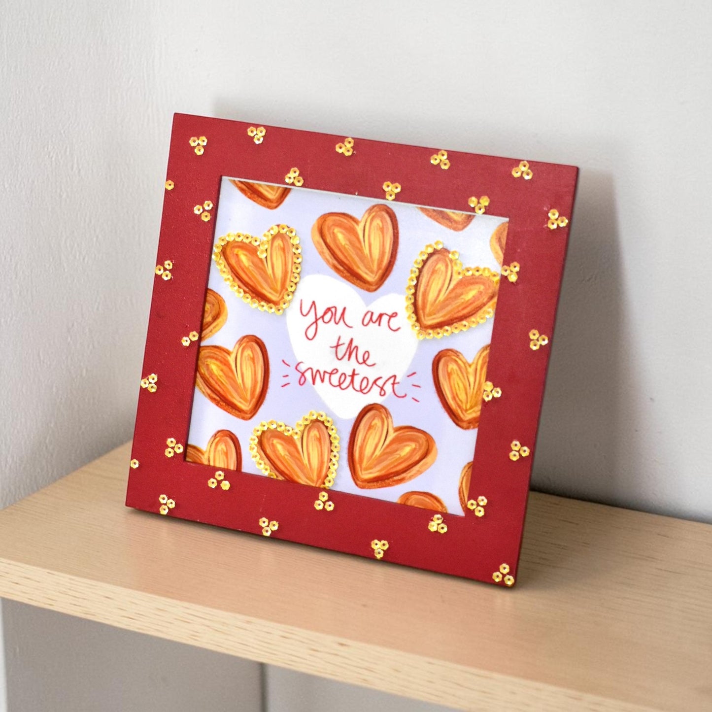 “You Are The Sweetest” Love Photo Frame – | 8 Inch Square Frame