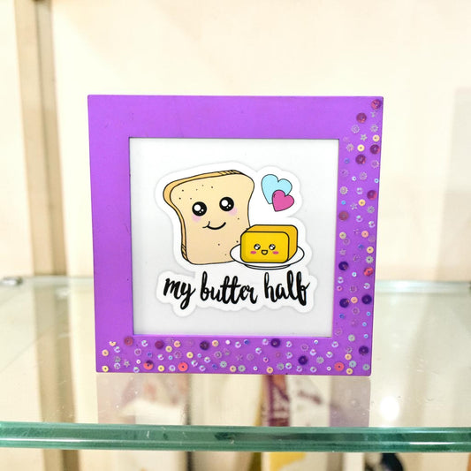 My Butter Half Cute Love Frame – 8 Inch Romantic Couple Gift