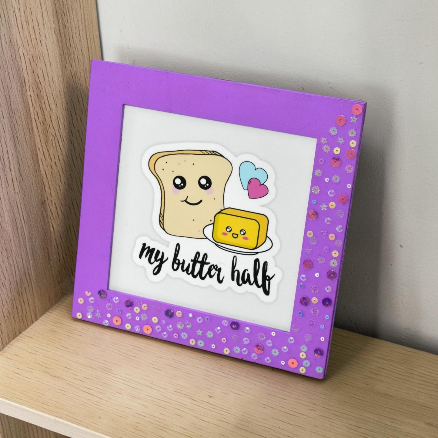 My Butter Half Cute Love Frame – 8 Inch Romantic Couple Gift