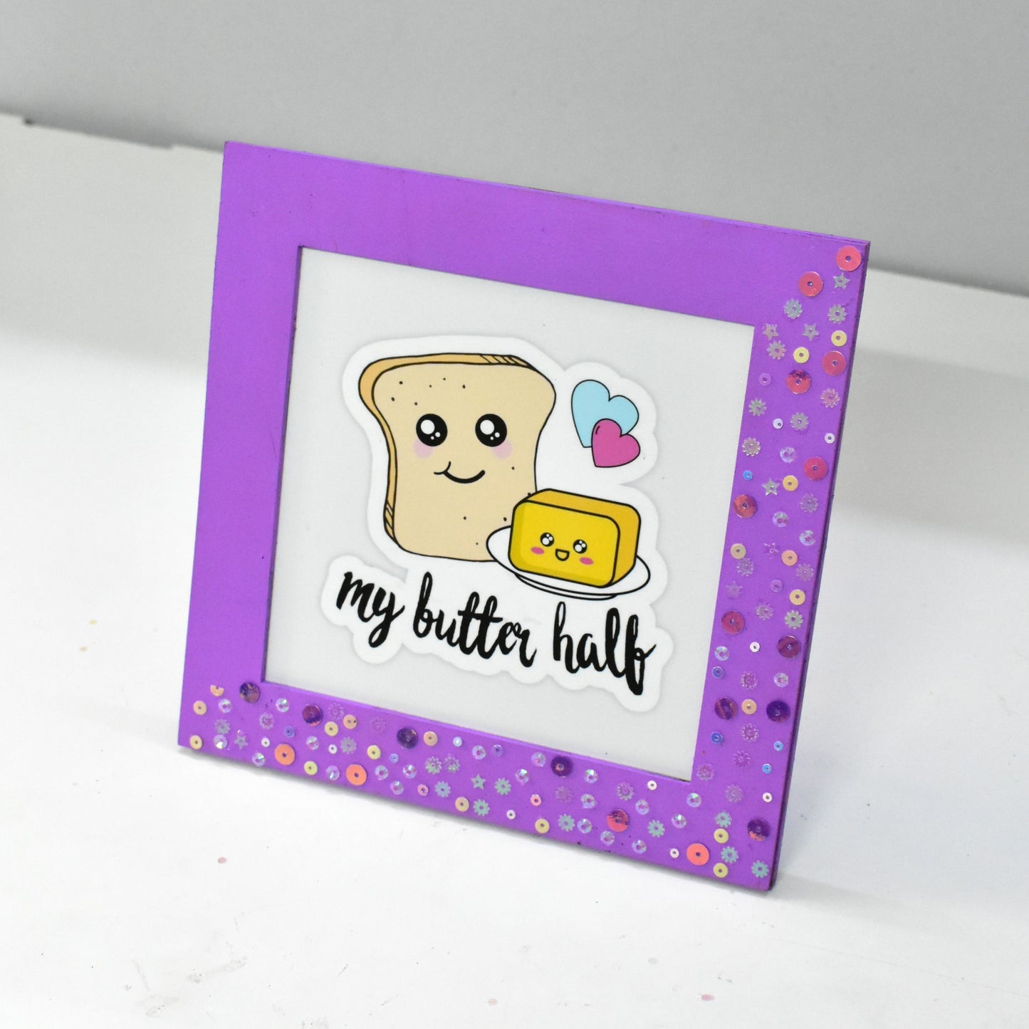 My Butter Half Cute Love Frame – 8 Inch Romantic Couple Gift