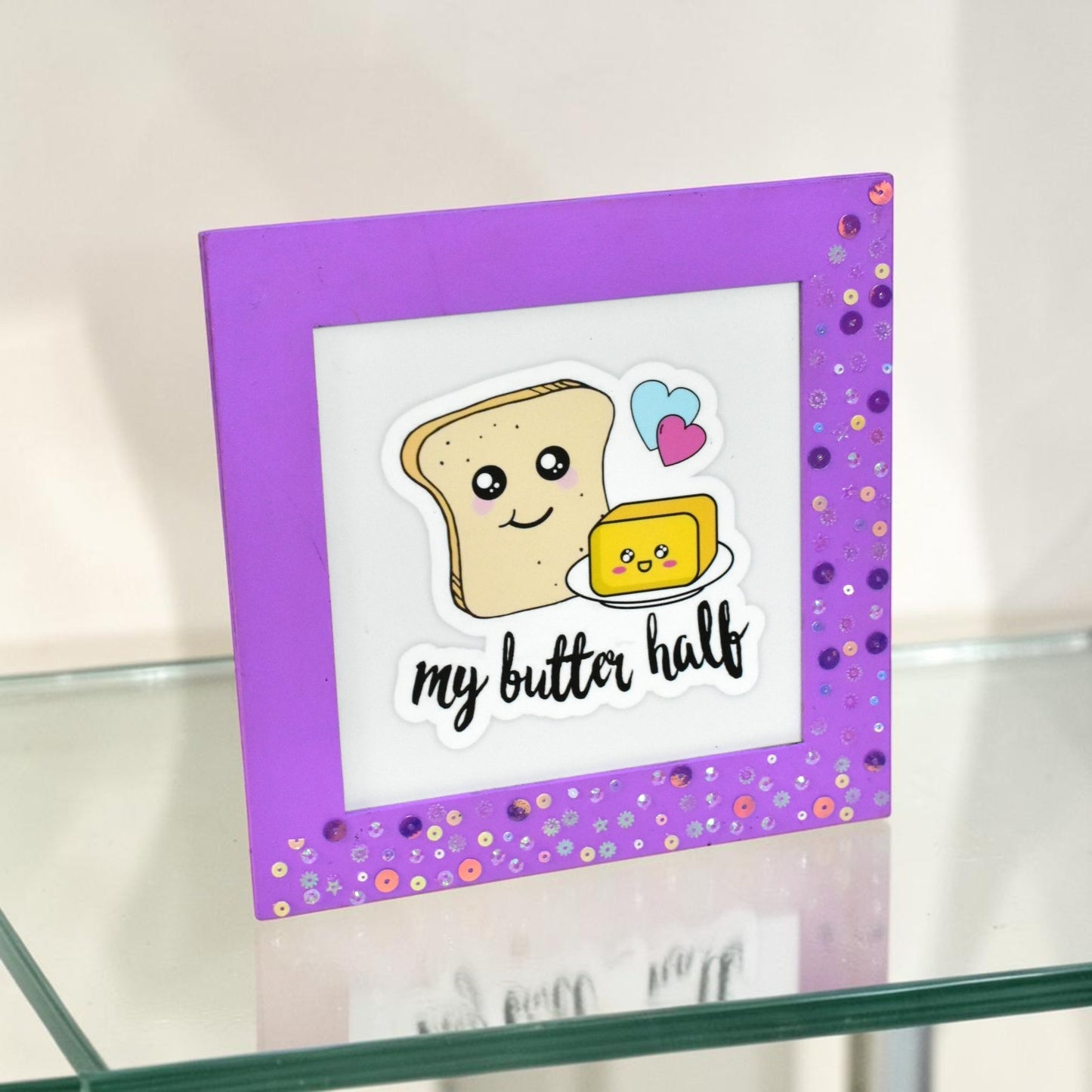 My Butter Half Cute Love Frame – 8 Inch Romantic Couple Gift