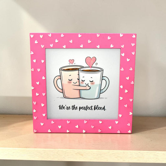 We’re The Perfect Blend Couple Photo Frame | 8 Inch Romantic Love Gift Frame