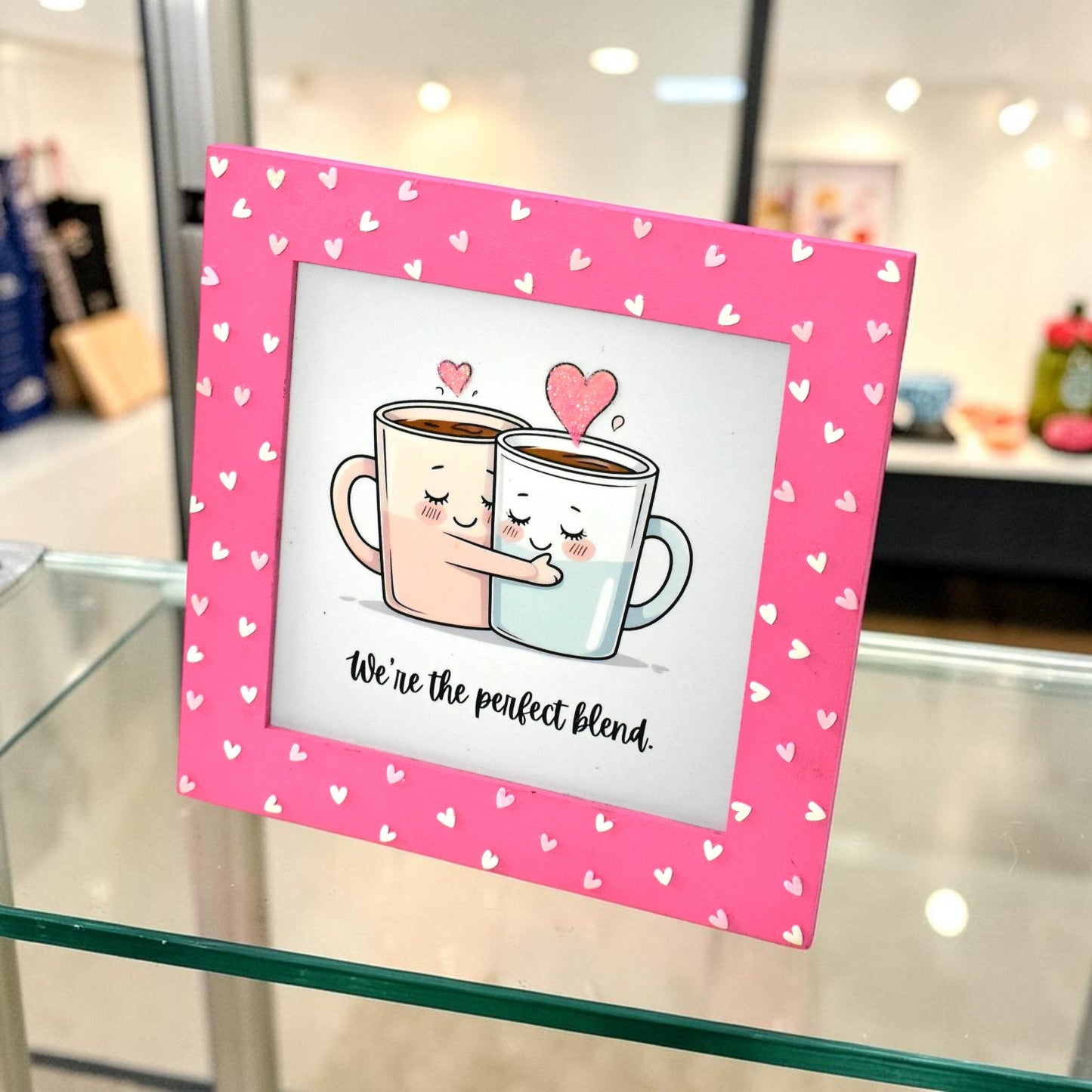 We’re The Perfect Blend Couple Photo Frame | 8 Inch Romantic Love Gift Frame