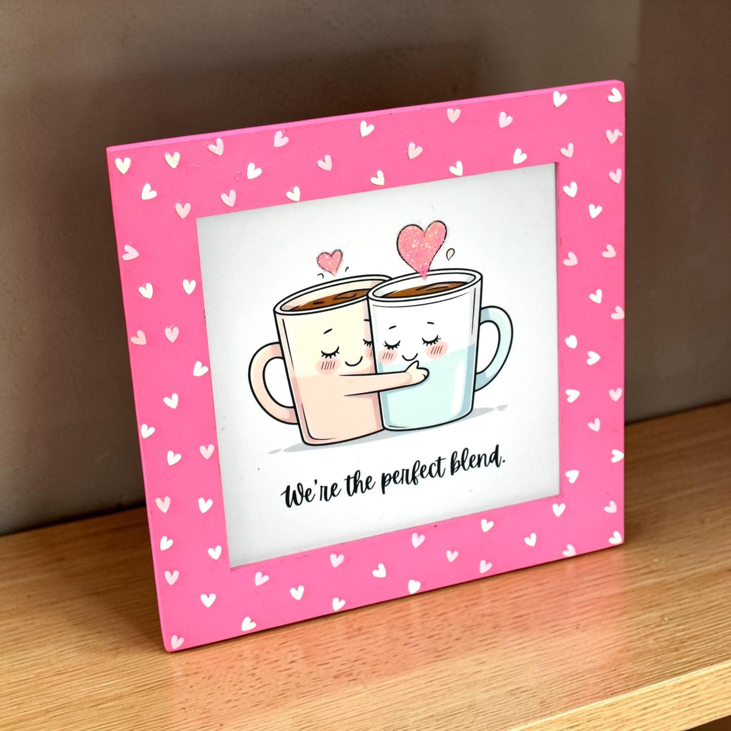 We’re The Perfect Blend Couple Photo Frame | 8 Inch Romantic Love Gift Frame