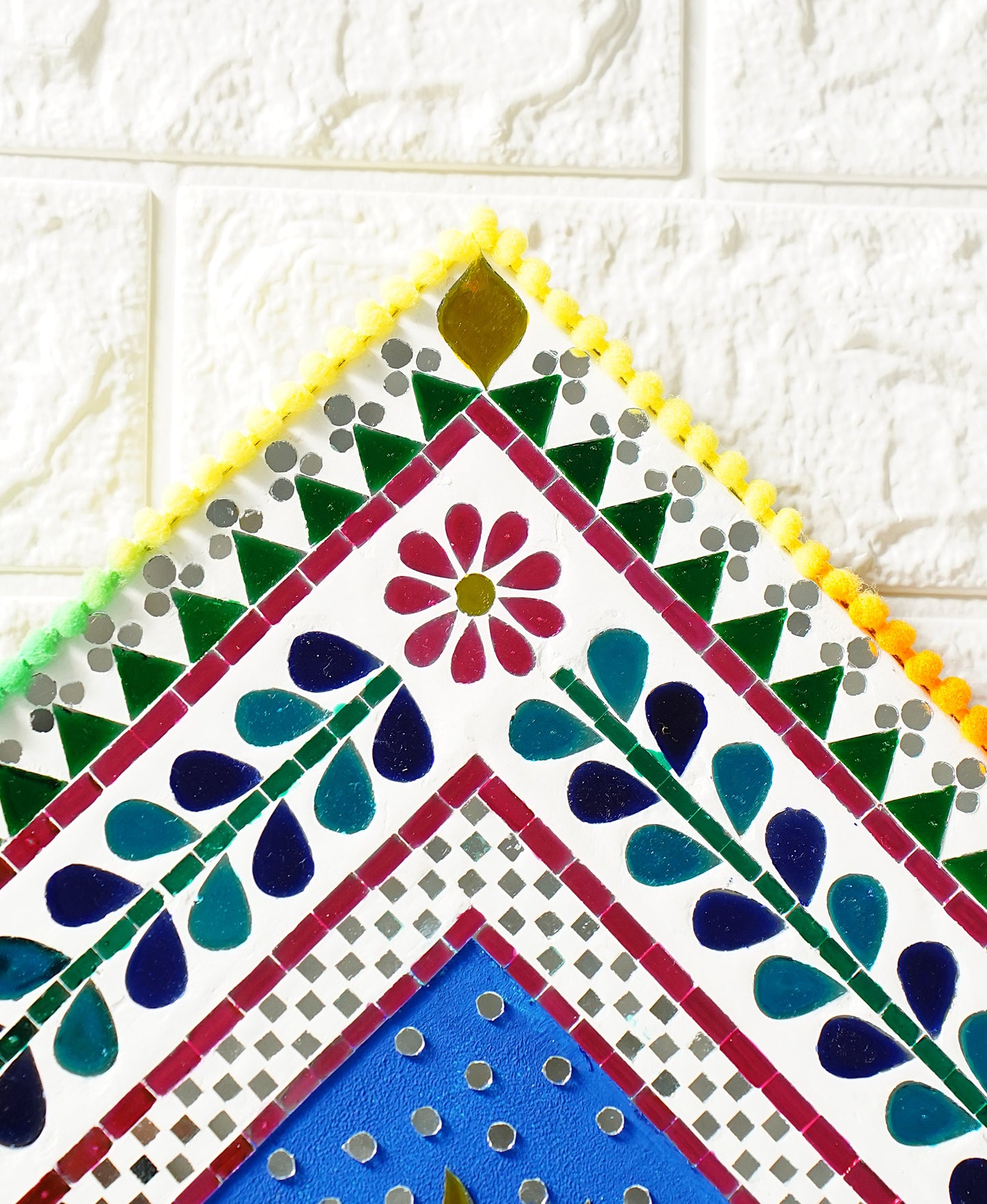 Handcrafted Sun Mirror Wall Art – Radiant Indian Home Decor