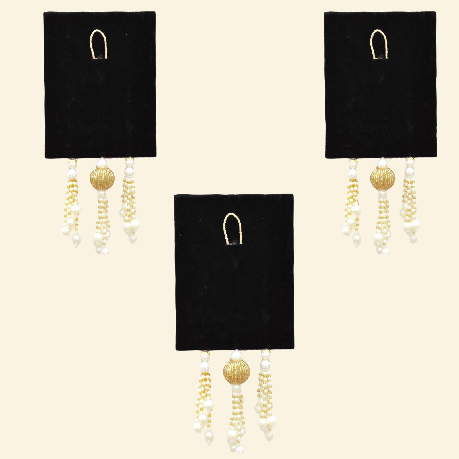 Back part of the jharokha with a Black velvet and loop for hanging