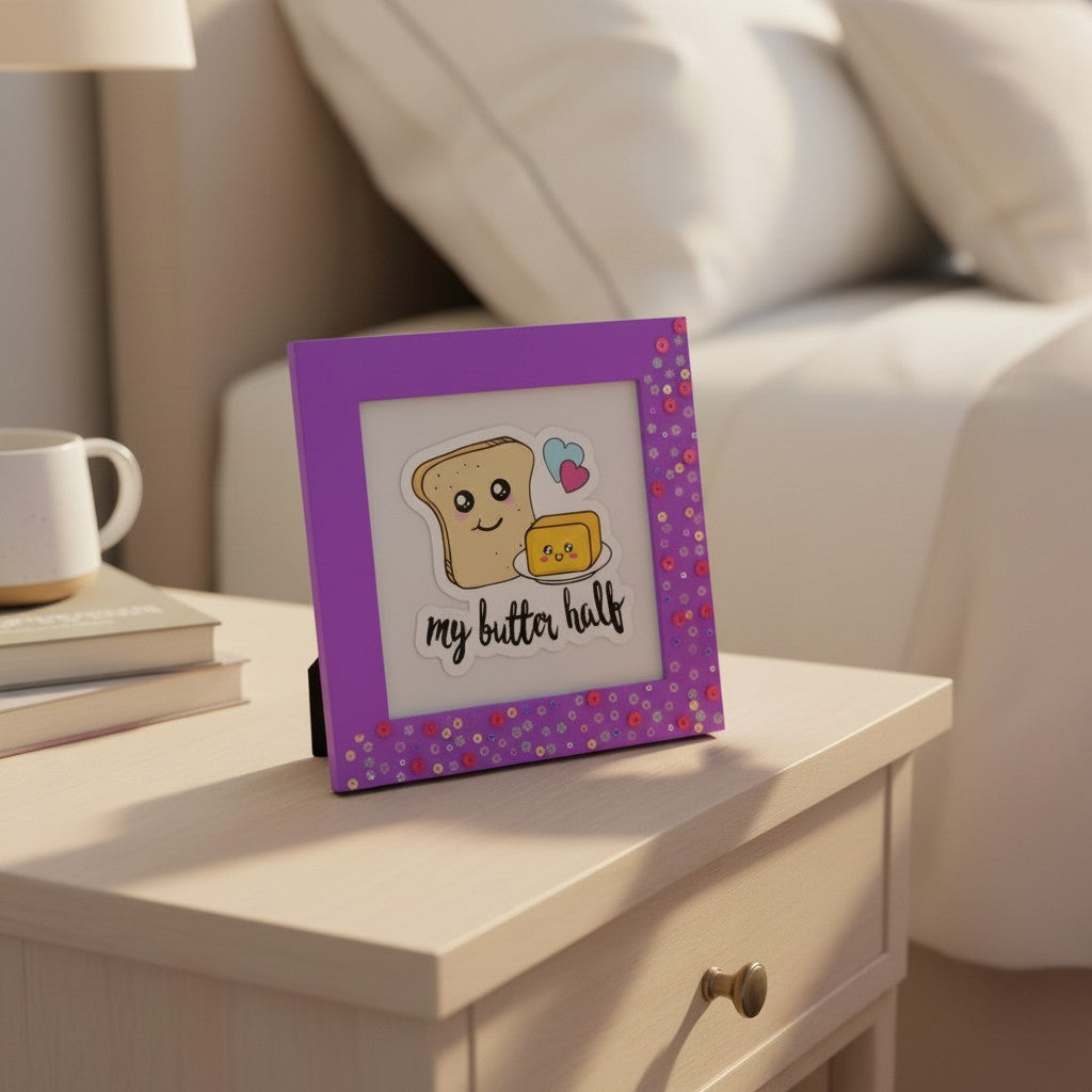 My Butter Half Cute Love Frame – 8 Inch Romantic Couple Gift