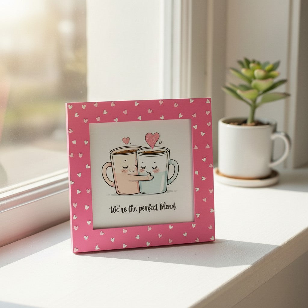 We’re The Perfect Blend Couple Photo Frame | 8 Inch Romantic Love Gift Frame