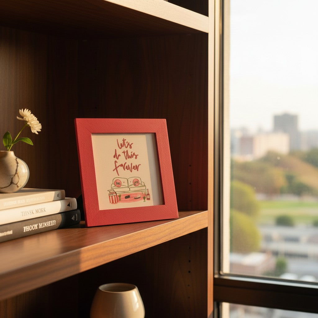 Romantic Photo Frame – “Let’s Do This Forever” Cute Couple Frame | 8x8 Inch Love Gift for Boyfriend Girlfriend