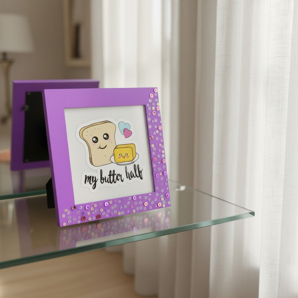 My Butter Half Cute Love Frame – 8 Inch Romantic Couple Gift