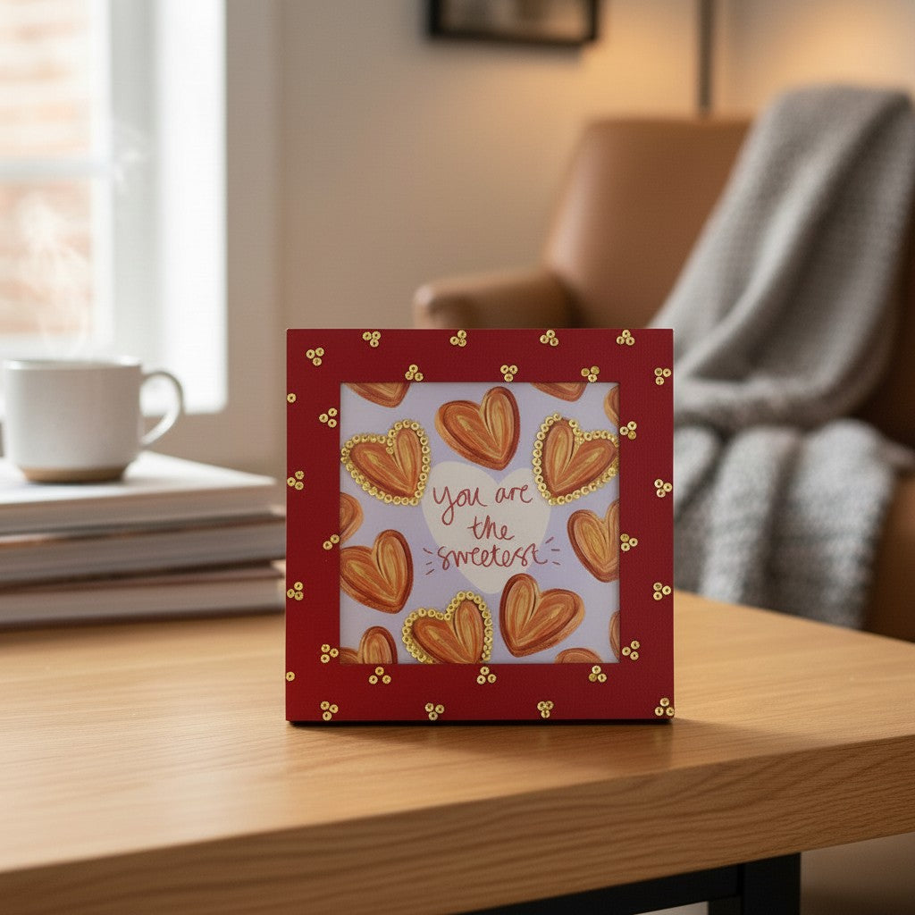 “You Are The Sweetest” Love Photo Frame – | 8 Inch Square Frame