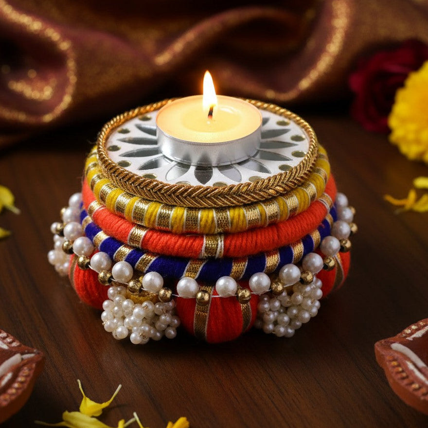Decorative Tea Light Holder for Diwali Gifting